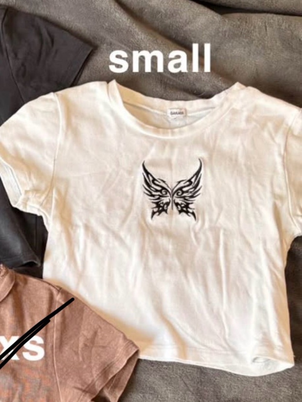 garage baby tee size small